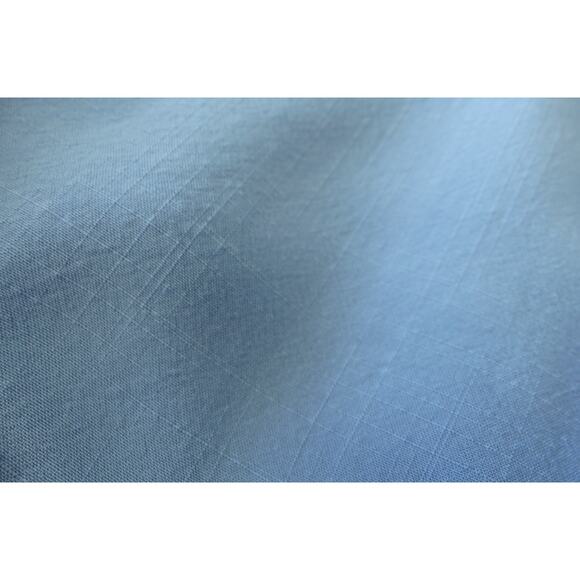 Tobrief Chambray Blue Smocked Midi Dress LARGE Tiered Cottagecore Country - Picture 6 of 7